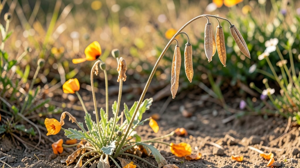 California Poppy Seed Pods: Twist-Resistant Harvesting for Viable Seeds