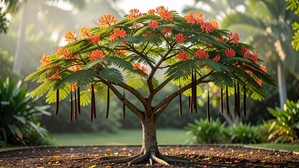 Poinciana Tree Seed Pods: Harvesting, Drying, and Storage for Viable Seeds