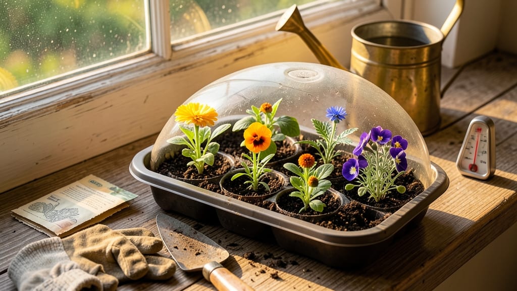 Edible Flower Seeds Mix: Year-Round Blooms From a Single Packet