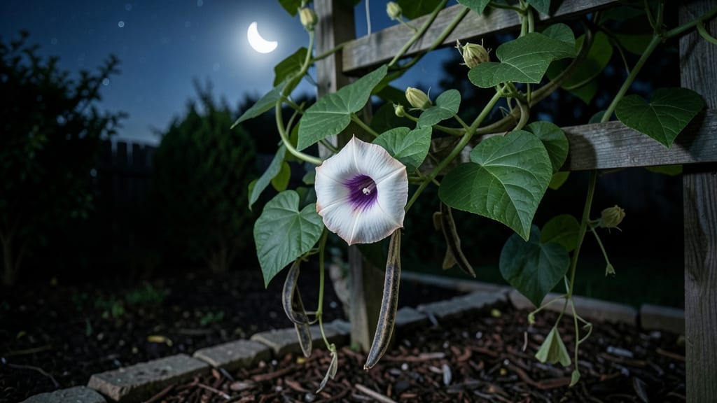 Moonflower Vine Seed Pods: Dry-and-Save Method for Next Year’s Blooms
