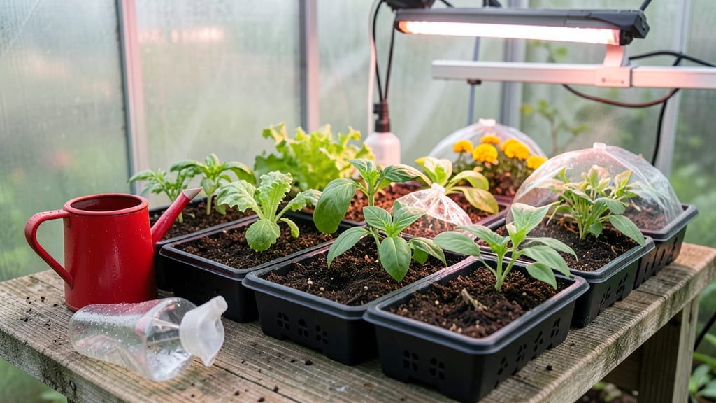 Growing from Seed in a Greenhouse: Humidity-Domesticated Sprouts in 14 Days