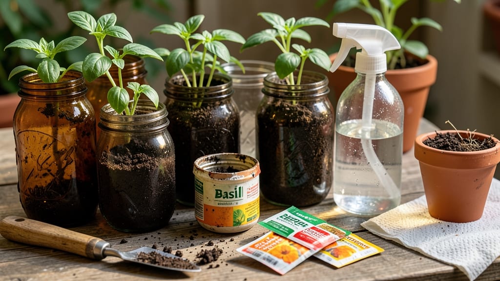 Seed Starting Old Jars: Upcycled Containers for Healthy Seedlings