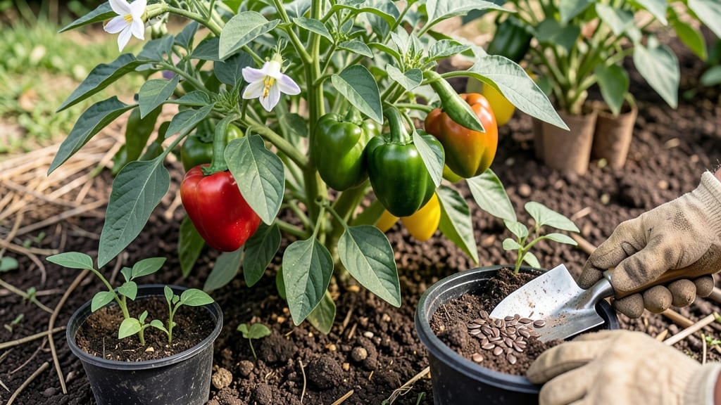 Bell Pepper Seed in Grow a Garden: Save for Next Year’s Garden With Zero-Waste Viability Test