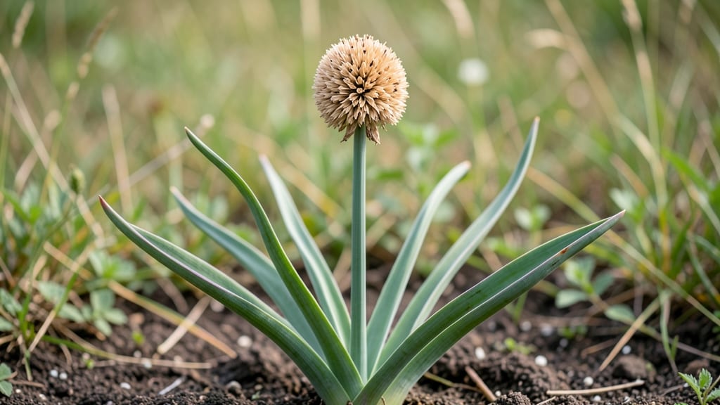 Wild Onion Seed Head: Twist-Resistant Harvesting for Viable Seeds Next Year